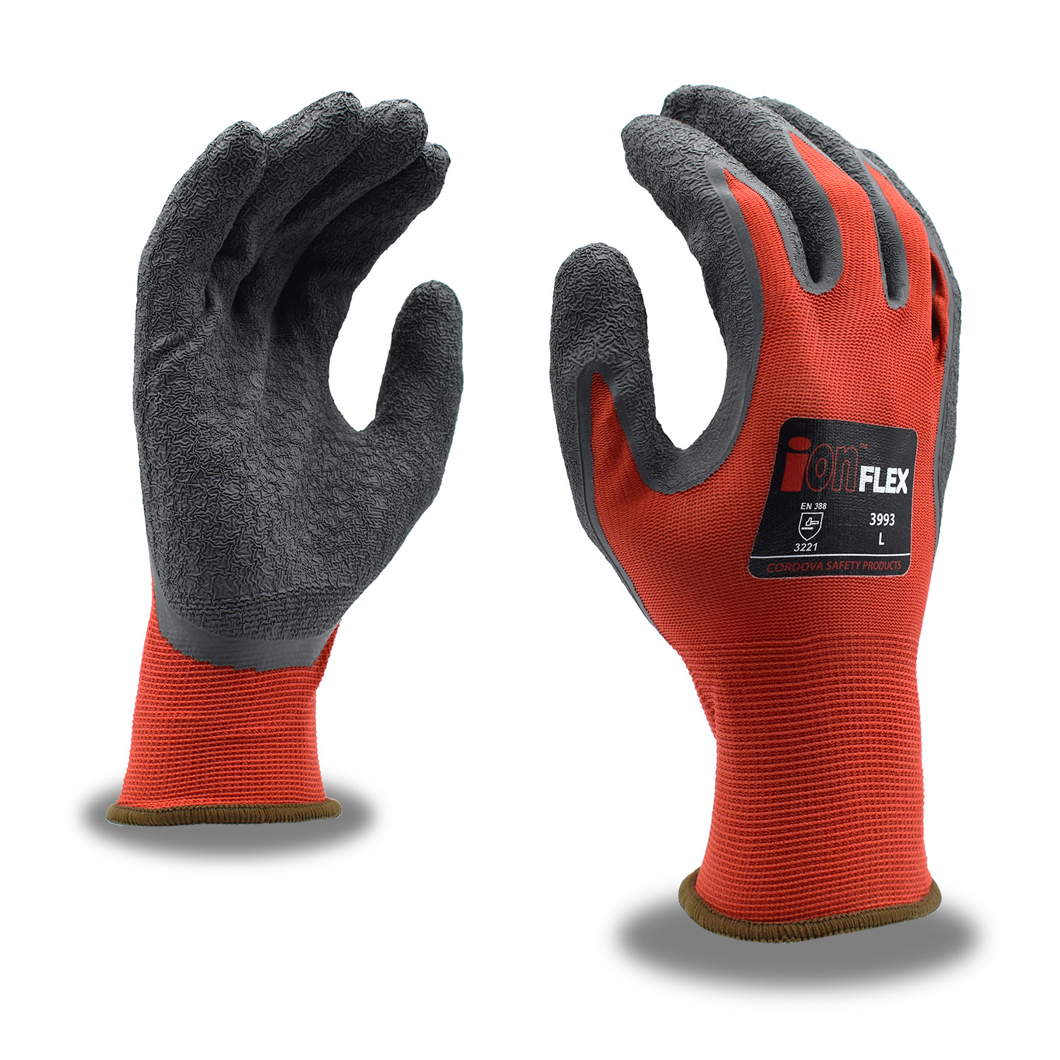 ION-FLEX CRINKLE LATEX COATED PALM - Latex Coated Gloves